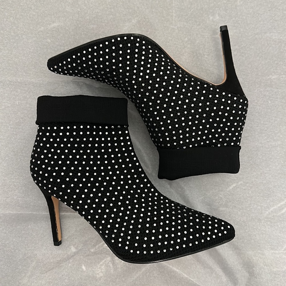 ✨NEW ROUGE RHINESTONE BOOTIES✨